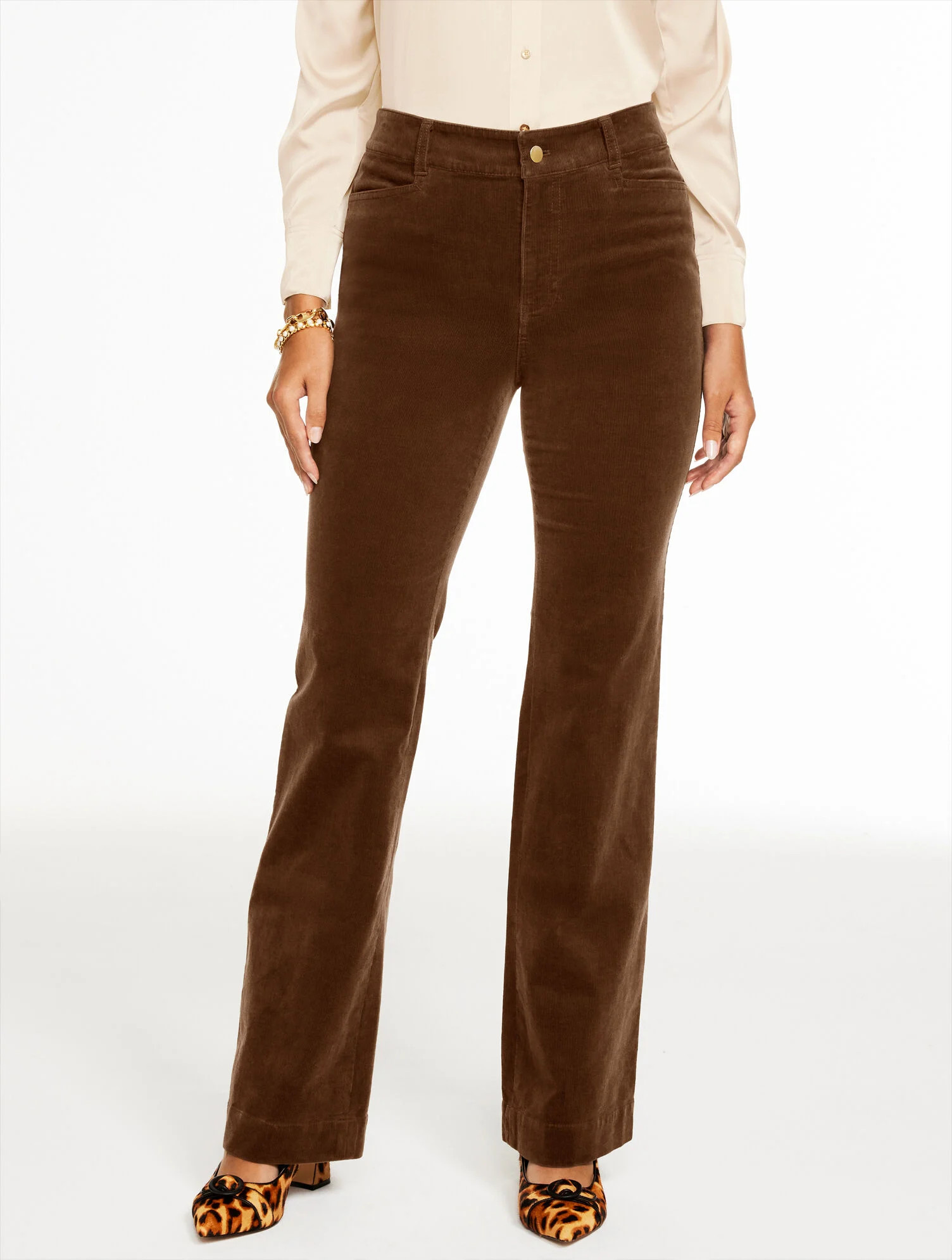 Flare Leg Stretch Corduroy Pants | Talbots