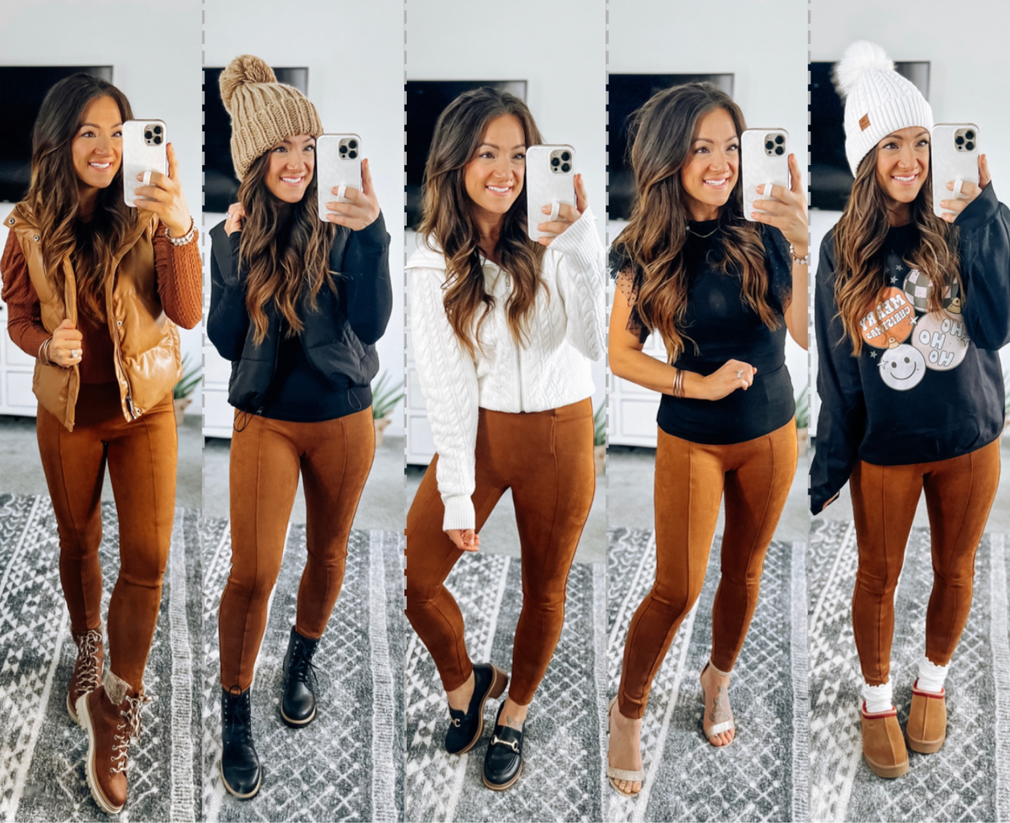 Spanx faux suede leggings 70% off!!! Such a steal!! Soft and thick and run true to size with waist compression 👌 

#LTKCyberWeek #LTKstyletip #LTKSeasonal