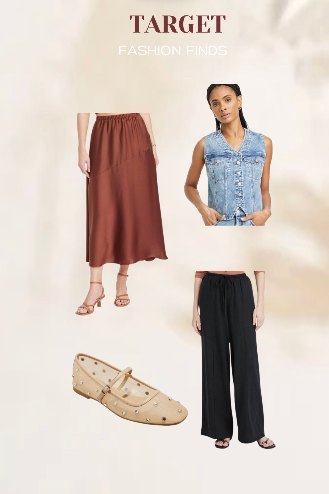 Target has 20% off women’s clothing & shoes today! Here are a few items that are in my cart 😍

The brown slip skirt is A lined so a more modest option if you prefer something not so form fitting and no slits up the leg. 

Jean jacket - ordered a size large! Cutie layering piece.

Obsessed with these mesh ballet flats! 

Linen flowy pants. Ordered a size large! 


#target
#targetsale
#modest
#modestslipskirt
#slipskirt
#linenpants
#jeanjacket
#midsize
#plussize
#sale
#onsale

#LTKSaleAlert #LTKPlusSize #LTKMidsize