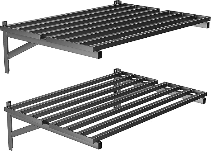 Ultrawall Heavy Duty Garage Wall Shelves, 2 x 3 ft Wall Mounted Storage Shelves, Holds Up to 800L... | Amazon (US)