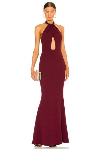 Katie May Petra Gown in Sangria from Revolve.com | Revolve Clothing (Global)