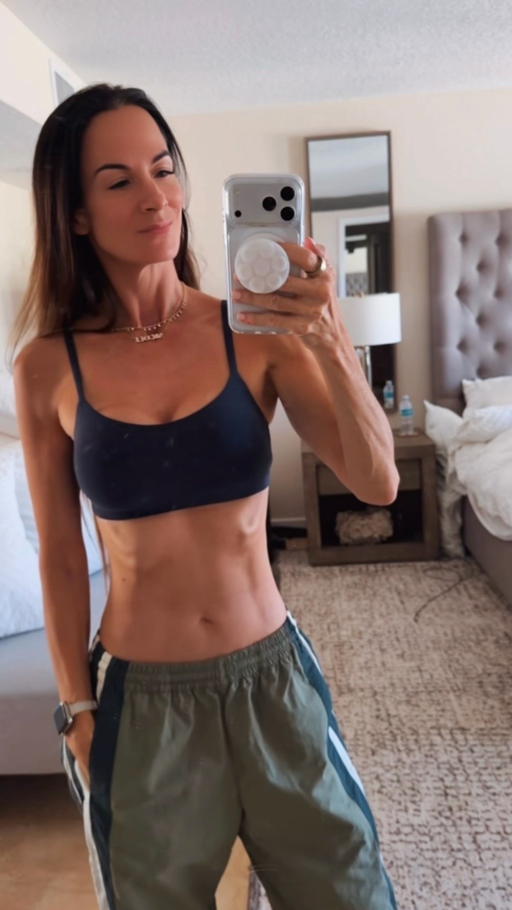 Track pants are having a MAJOR moment and this pair understood the assignment. 💚🔥

The color blocking, the relaxed fit, the sporty little attitude…I’m obsessed. Comfy enough for running around, but cute enough to make the entire outfit feel intentional. Just add a fitted tank, sneakers and a little confidence. 😉

Are we officially bringing track pants into fall? Because I’m already there.

Wearing XS. 

#TrackPants #SportyChic #FallStyle #CasualChic #NicoleColeeStyle

#LTKdayinmylife #LTKgrwm #LTKootd