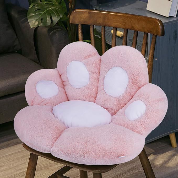 Reversible Armchair Seat Cushion Soft Cozy Bear Paw Shaped Chair Cushion Plush Comfort Seat Pad O... | Amazon (US)