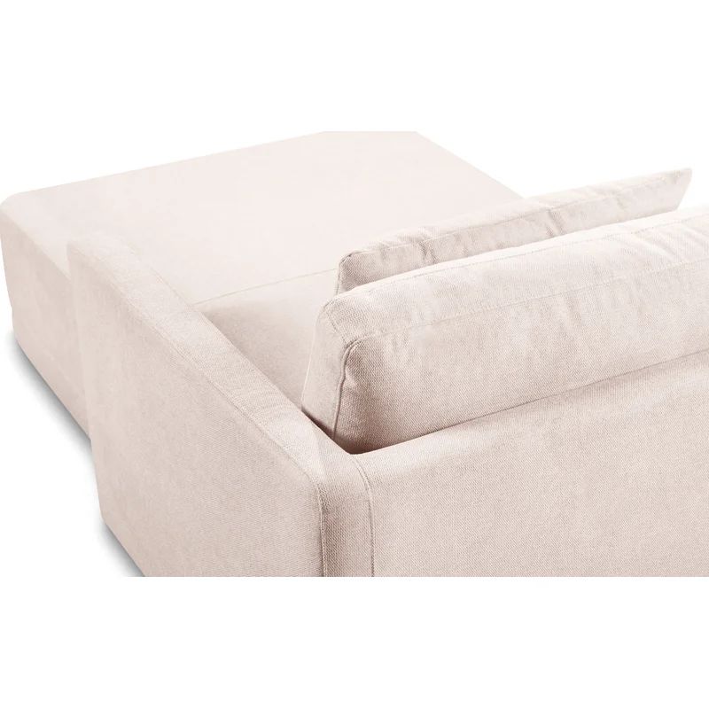 Kase 123'' Polyester Blend Stationary Sofa & Chaise Sectional | Wayfair North America