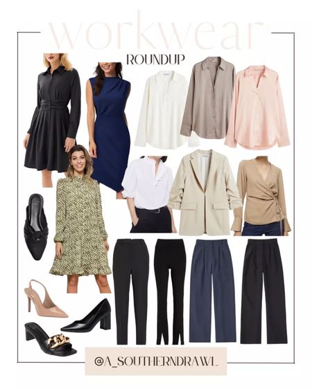 Workwear - business casual - how to dress for the office - work shoes - women’s dress pants - chic office looks - Amazon work dresses - H&M office wear - express



#LTKunder100 #LTKworkwear #LTKstyletip