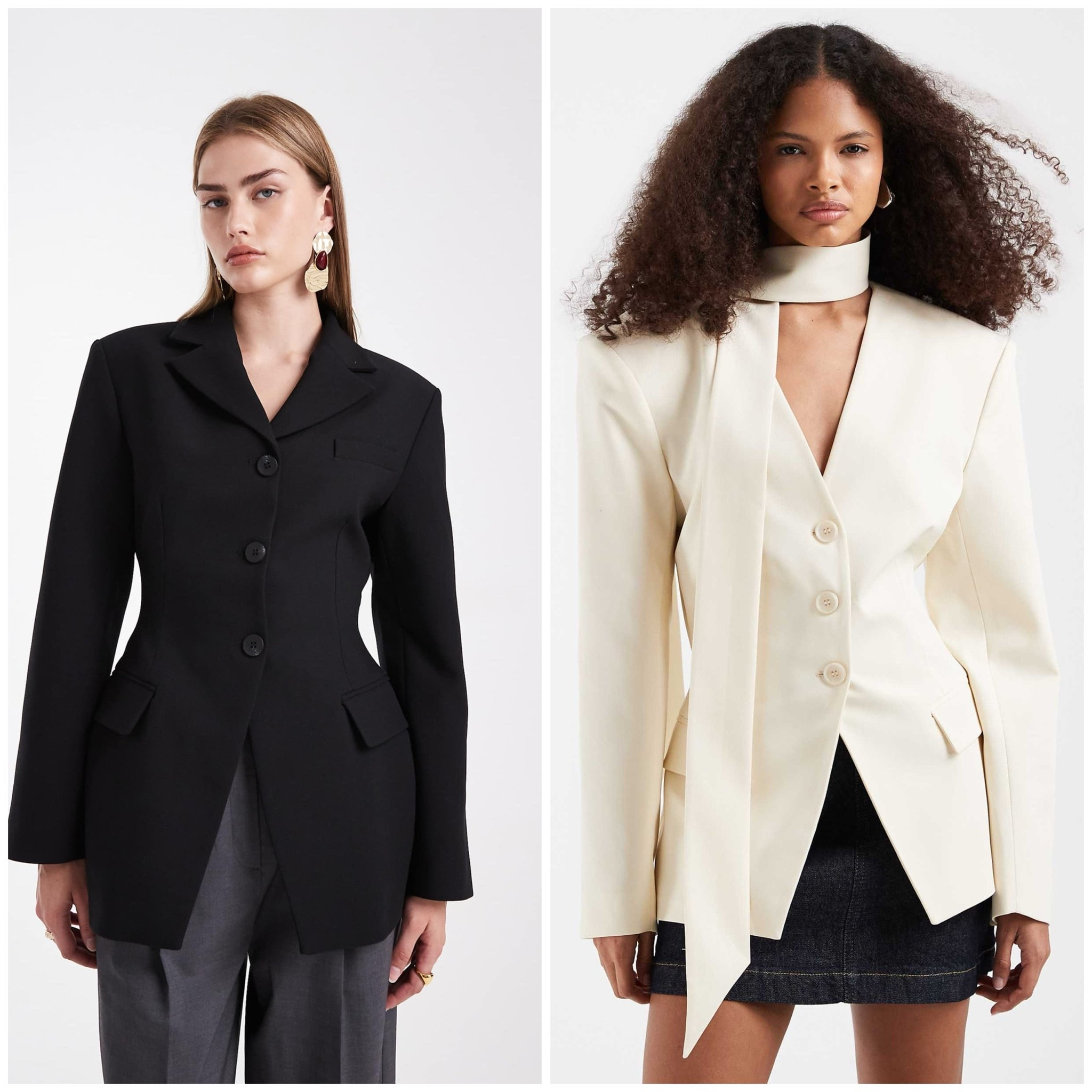 Gorgeous Structured Blazers from ASOS. Cinched Waist. 
@ASOS

#LTKootd #LTKgrwm #LTKWorkwear