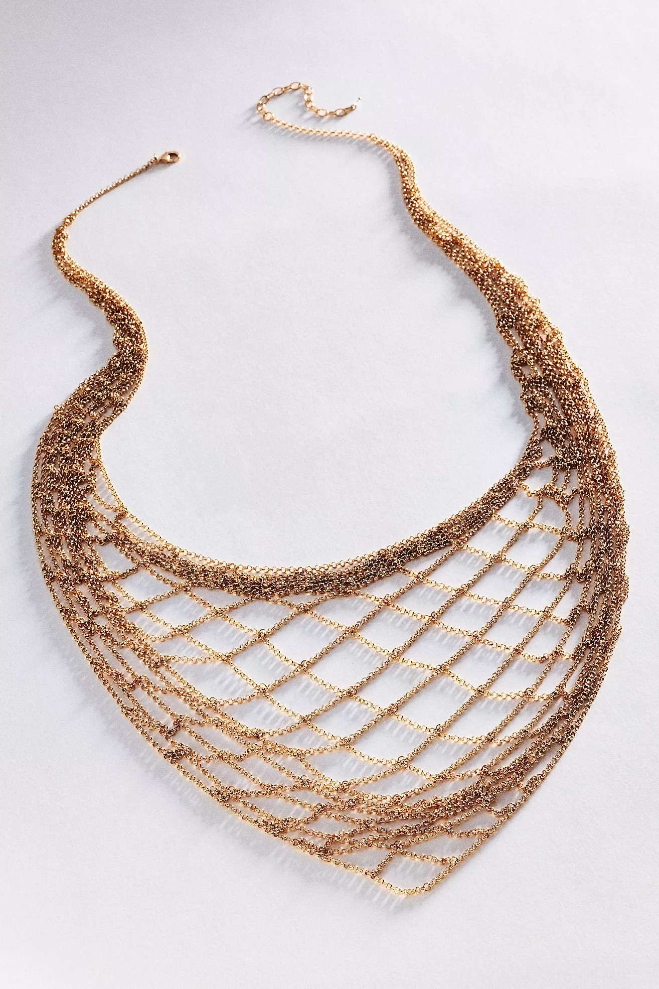 By Anthropologie Draped Chainmail Necklace | Anthropologie (US)