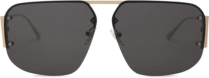 SOJOS Trendy Aviator Sunglasses Mens Womens Retro Metal Rimless Frame Shades Lentes De Sol Para M... | Amazon (US)