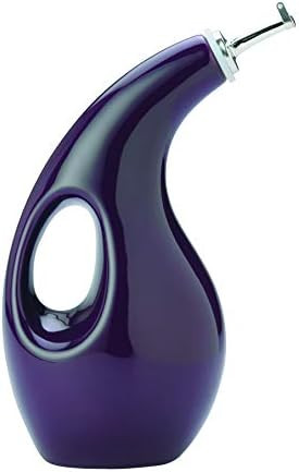 Rachael Ray Solid Glaze Ceramics EVOO Olive Oil Bottle Dispenser with Spout, One Size, Purple | Amazon (US)