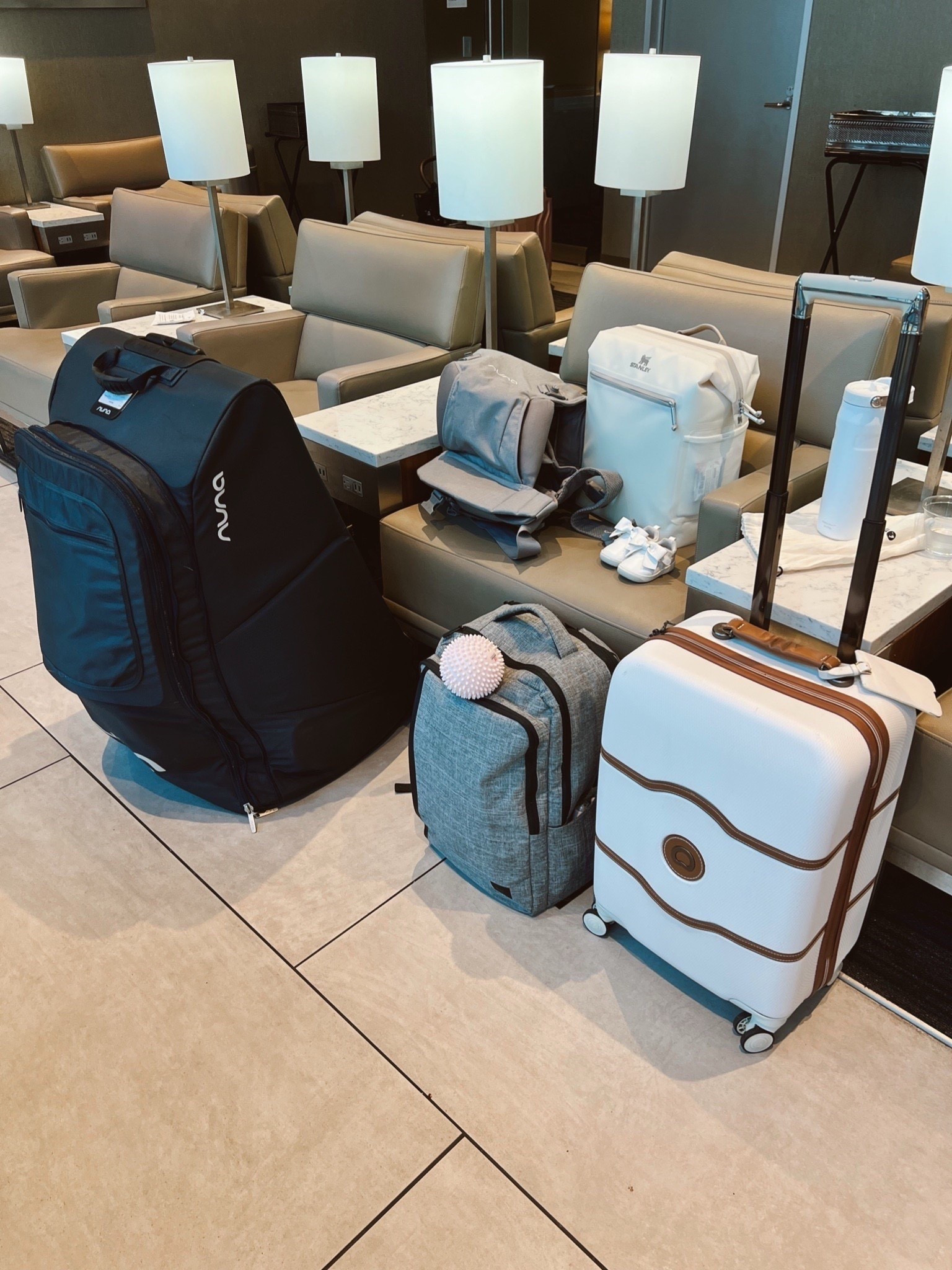 Toddler and baby travel must haves for an international trip! Love this stroller bag because it fits our Nuna Pipa URBN car seat and stroller! We are using the Stanley cooler backpack for all my Breastmilk and frozen pouches along with her bottle. We use the Daypack as the diaper bag along with all our laptop and tech gear. The carry-on has my pump, makeup bag and other items  

#LTKKids #LTKBaby #LTKTravel