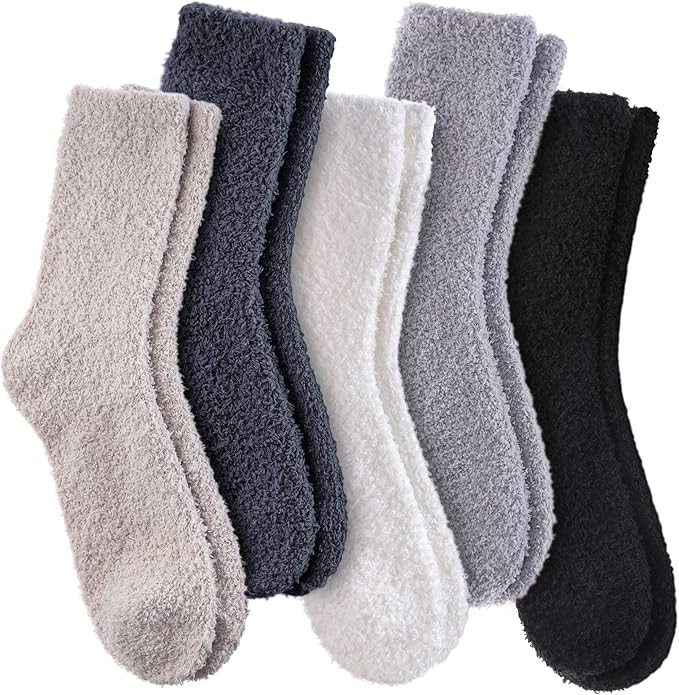 Dosoni Womens Fuzzy Socks Super Soft Fluffy Slipper Socks Cozy Warm Home Sleeping Winter Socks | Amazon (US)