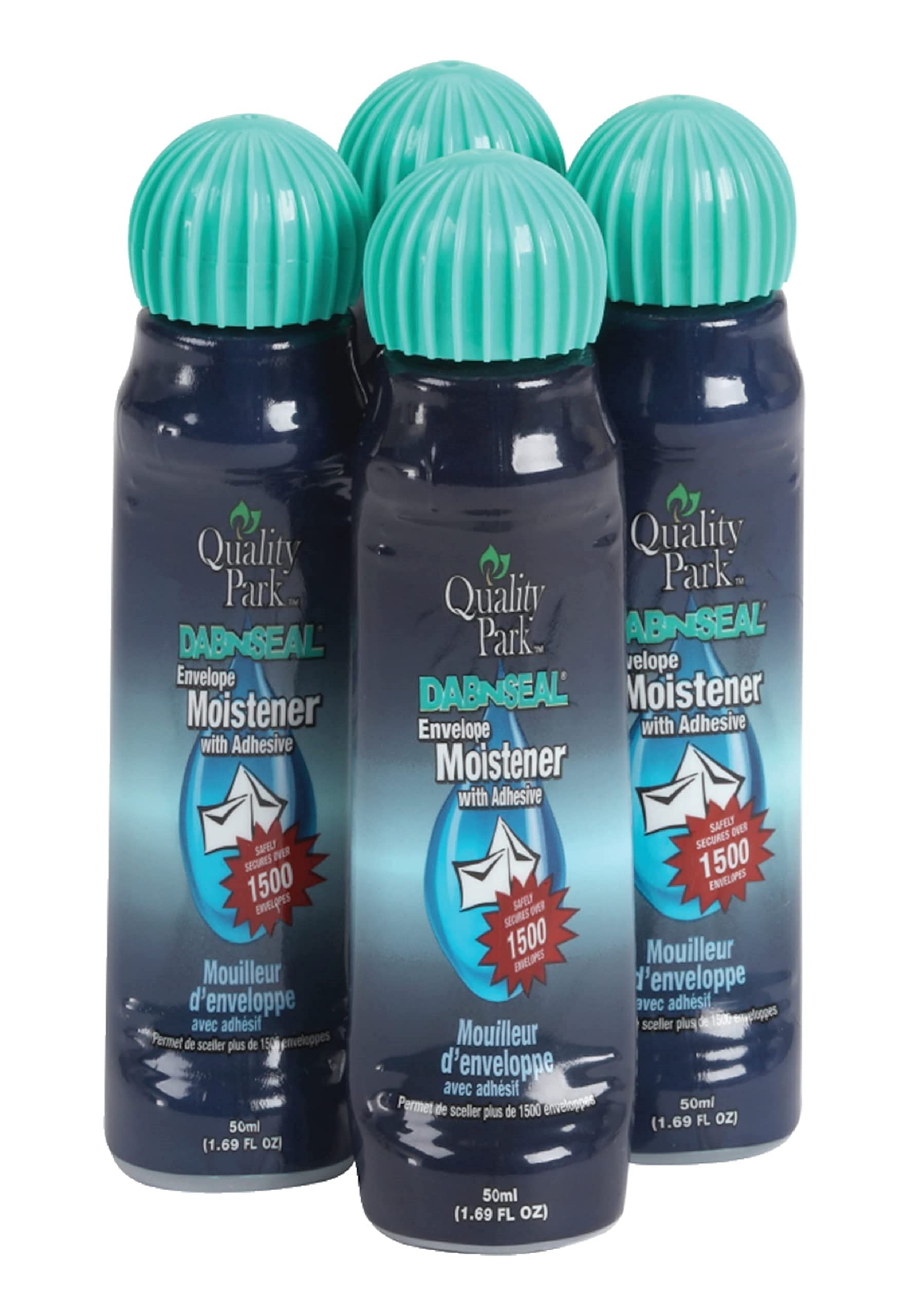 Quality Park Dab-N-Seal Envelope Moistener with Adhesive, 50ML Bottle, 4 Pack (46071) | Amazon (US)