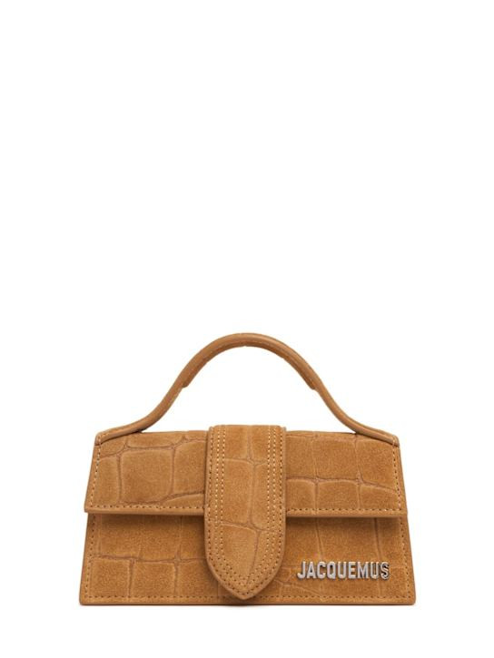 Le Bambino croc suede top handle bag | Luisaviaroma