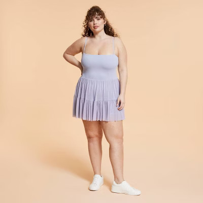 Blogilates Women's Ballerina Active Dress - Light Purple 3X | Target
