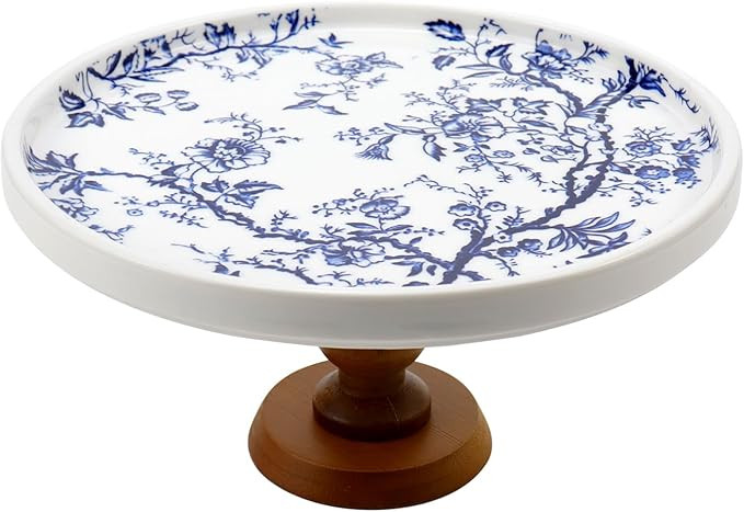 Crapyt Ceramic Cake Stand Round Cake Display Stand Dessert Display Cupcake Stands for Cakes, Frui... | Amazon (US)