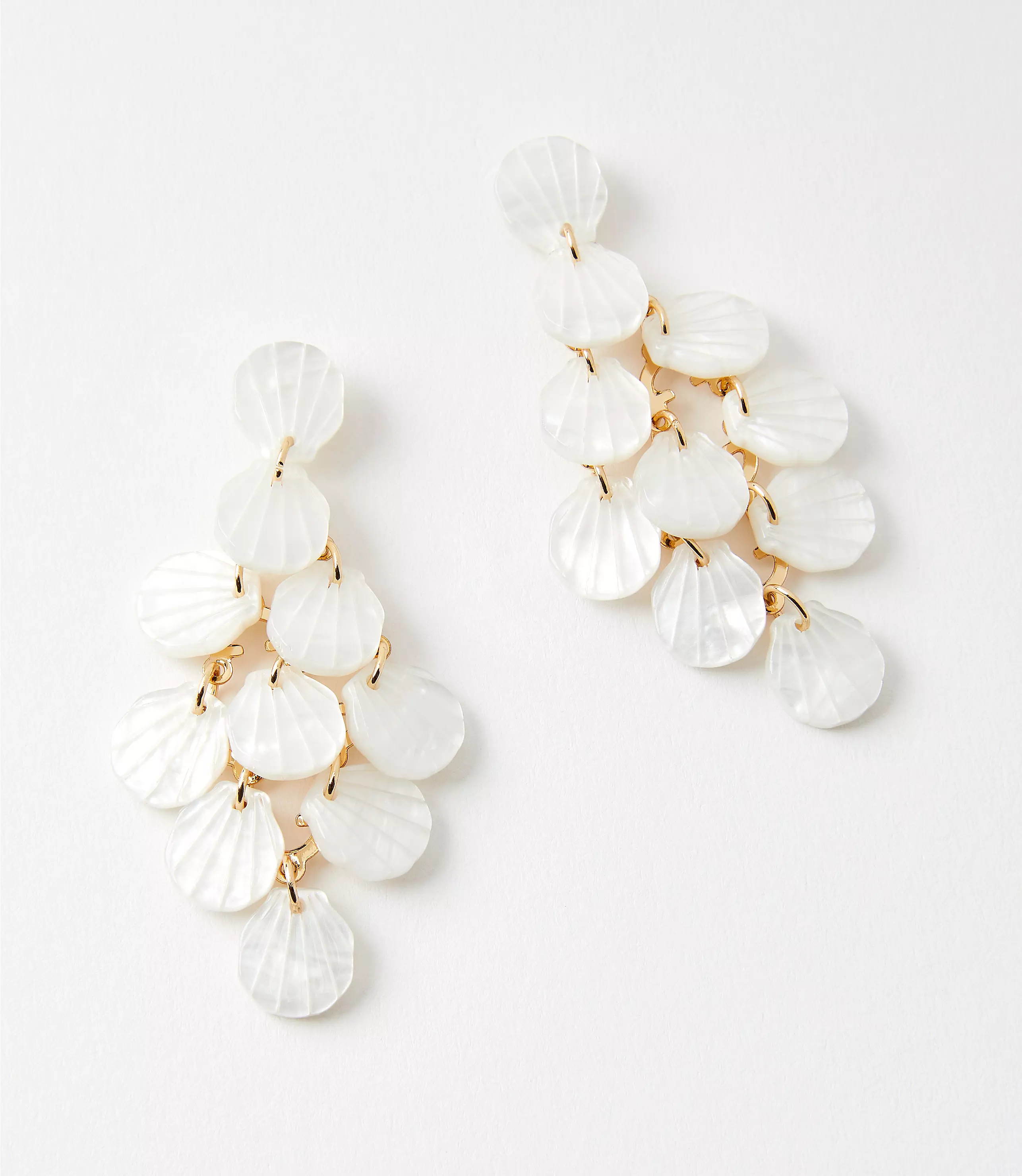 Mother Of Pearl Shell Chandelier Earrings | LOFT