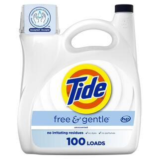 Free and Gentle Liquid Laundry Detergent, 100-Loads, 132 fl. oz. | The Home Depot