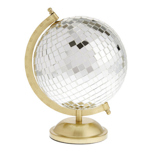 Disco Ball Globe With Gold Stand by World Market | World Market