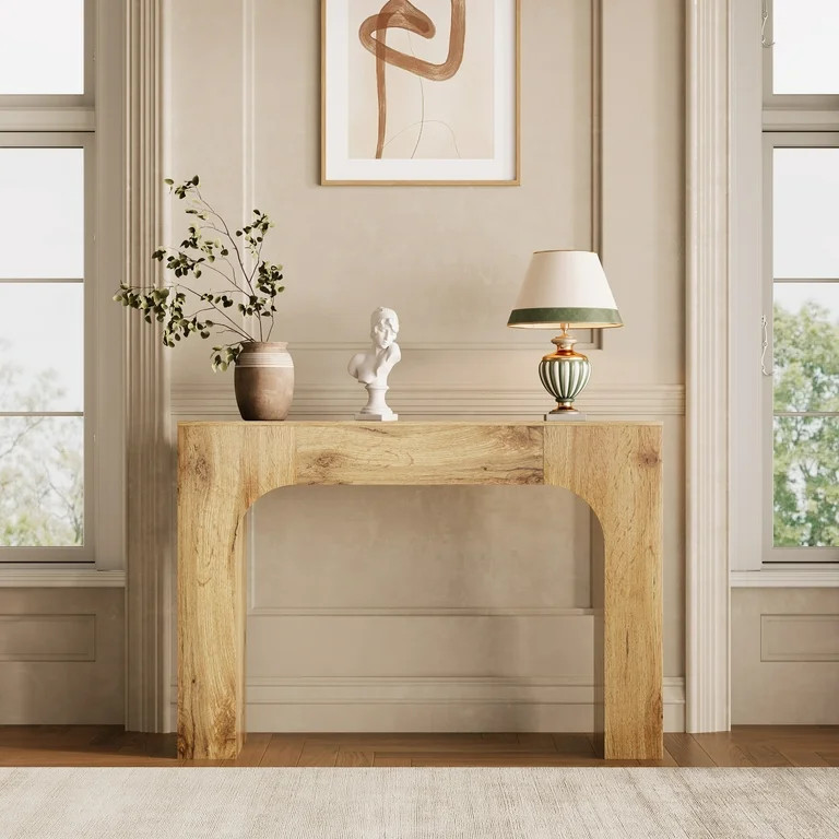 47 Inch Long Console Table for Entryway, Slim Narrow Entrance Hall Table, Farmhouse Wood Sofa Tab... | Walmart (US)