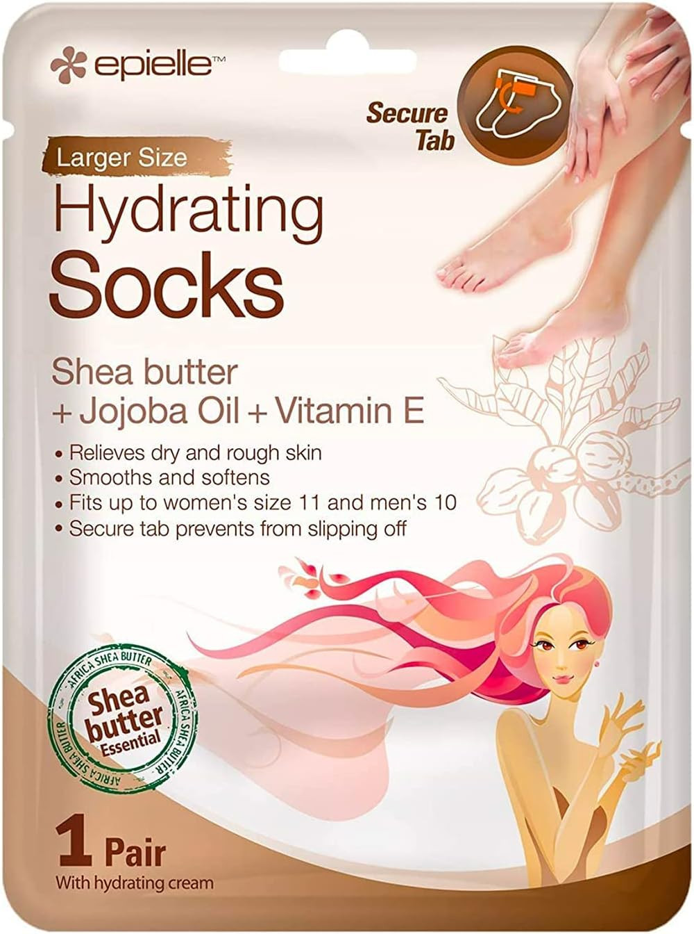 Epielle Hydrating Foot Masks (Socks 6pk) for foot cracked and dry heel to toe and callus Spa Mask... | Amazon (US)