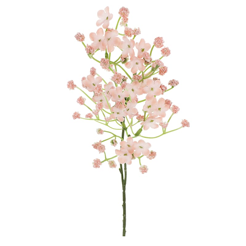 Light Pink Baby's Breath Floral Pick, 12" | At Home