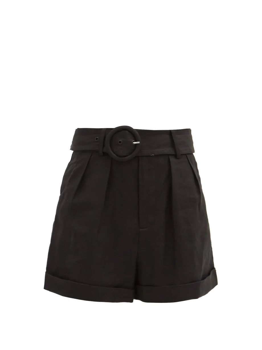 Ambroise high-rise belted linen shorts | Sir | Matches (US)