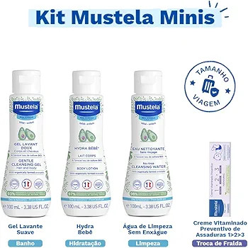 Mustela Kit Minis - Miniaturas Mustela Bebê Água de Limpeza + Hydra Bebê + Gel Lavante + Creme... | Amazon (BR)