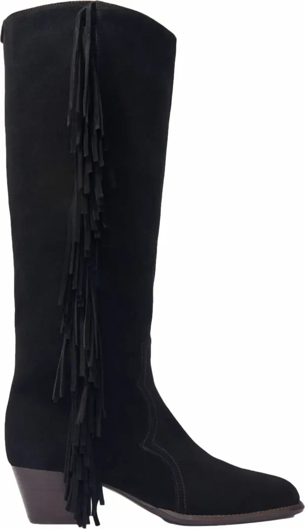 Fringed suede cowboy boots | Nordstrom