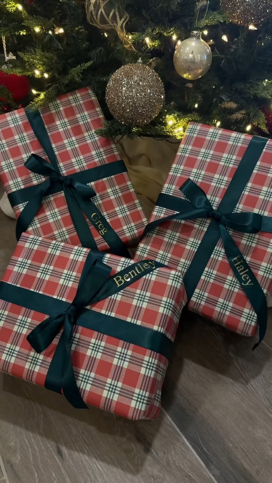 I’ll never be able to wrap gifts any other way! 🎁
I used my Cricut Explore to cut out the names on iron on vinyl. It was super quick and easy! Just iron on for 10 seconds and they are ready to go!!
••
Wrapping gifts, gift wrap, Christmas wrapping, Christmas presents, gift wrap inspo, name tags on ribbon, ribbon name tags, gold foil name tags, diy name tags, diy gift wrap 


#LTKSeasonal #LTKFindsUnder50 #LTKHoliday