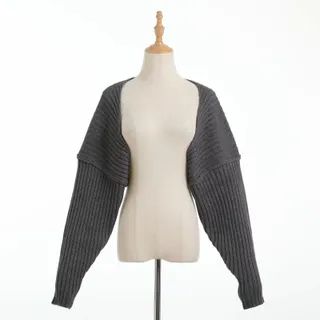 Omibayo - Ribbed Knit Shrug | YesStyle | YesStyle Global