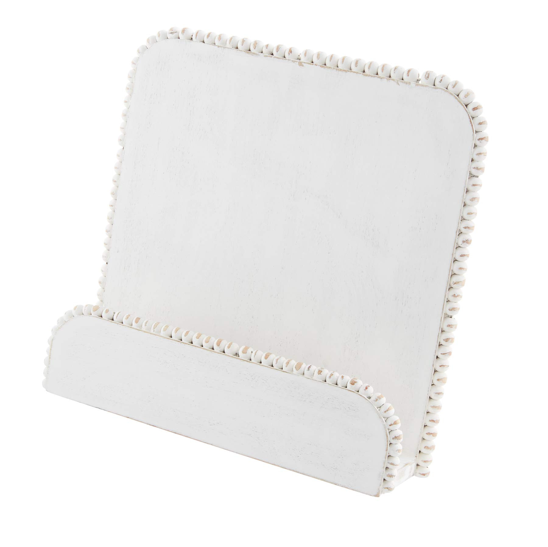 Mud Pie White Beaded Cookbook Holder, 11" x 11" | Amazon (US)