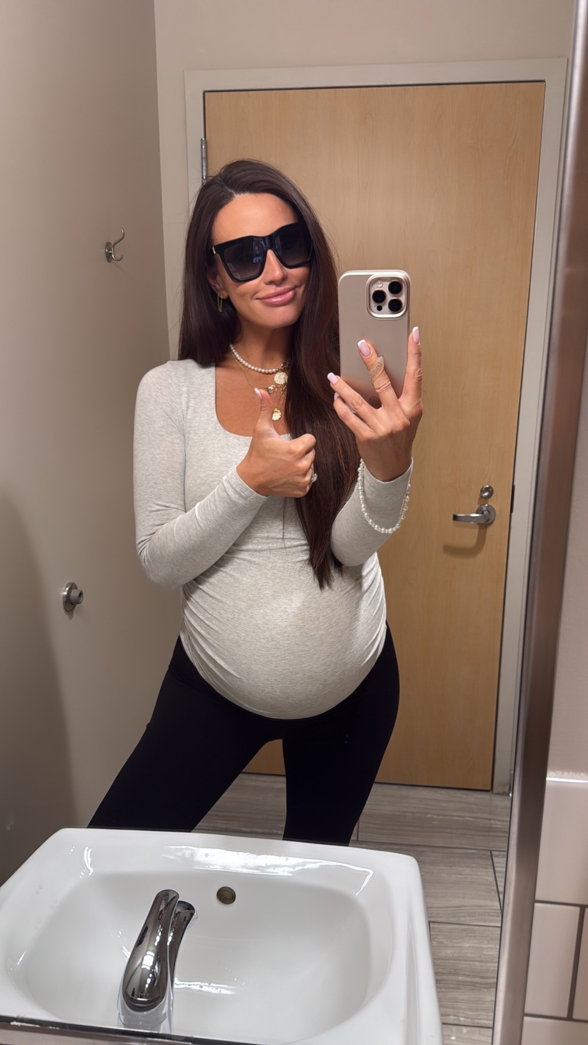 Maternity outfit, bump style

#LTKBump #LTKSaleAlert #LTKFindsUnder50