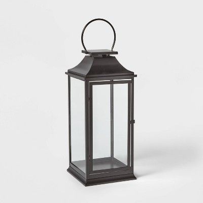 24in Decorative Metal Lantern Black - Wondershop™ | Target