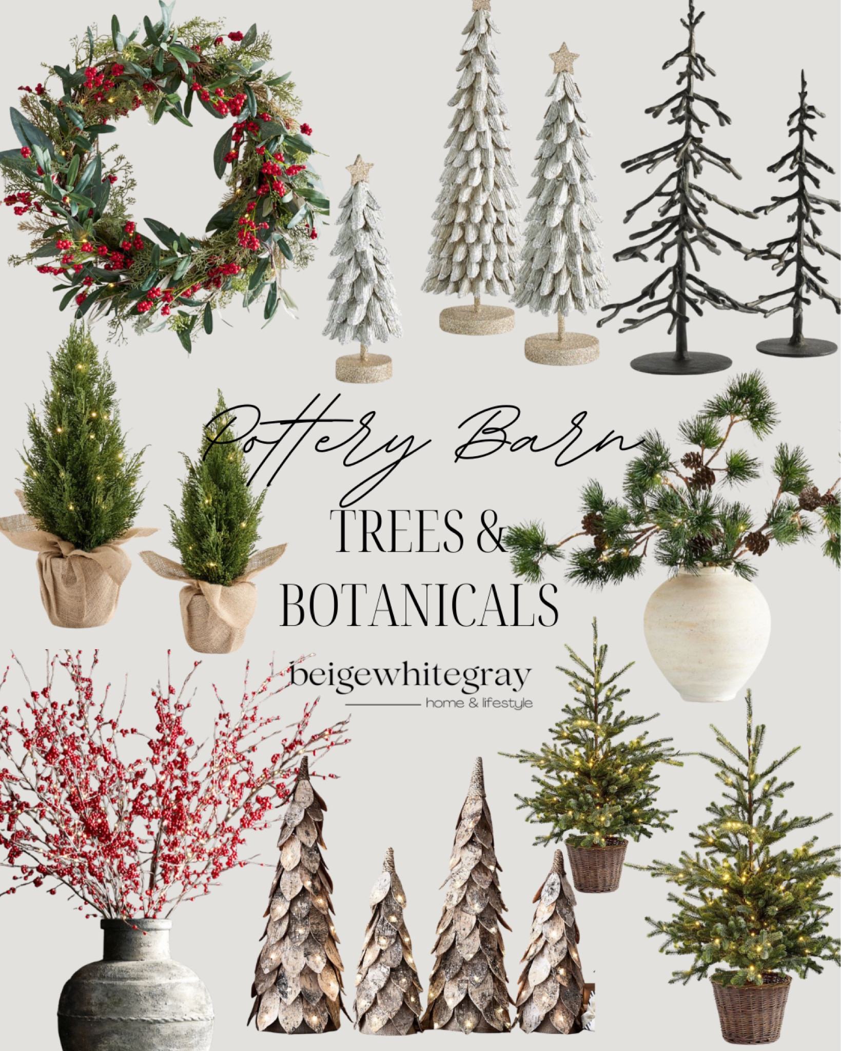 Christmas Trees and botanicals at pottery barn! I have some of these home decor favorites on my wish list! Simply stunning 

#LTKFindsUnder100 #LTKHome #LTKHoliday