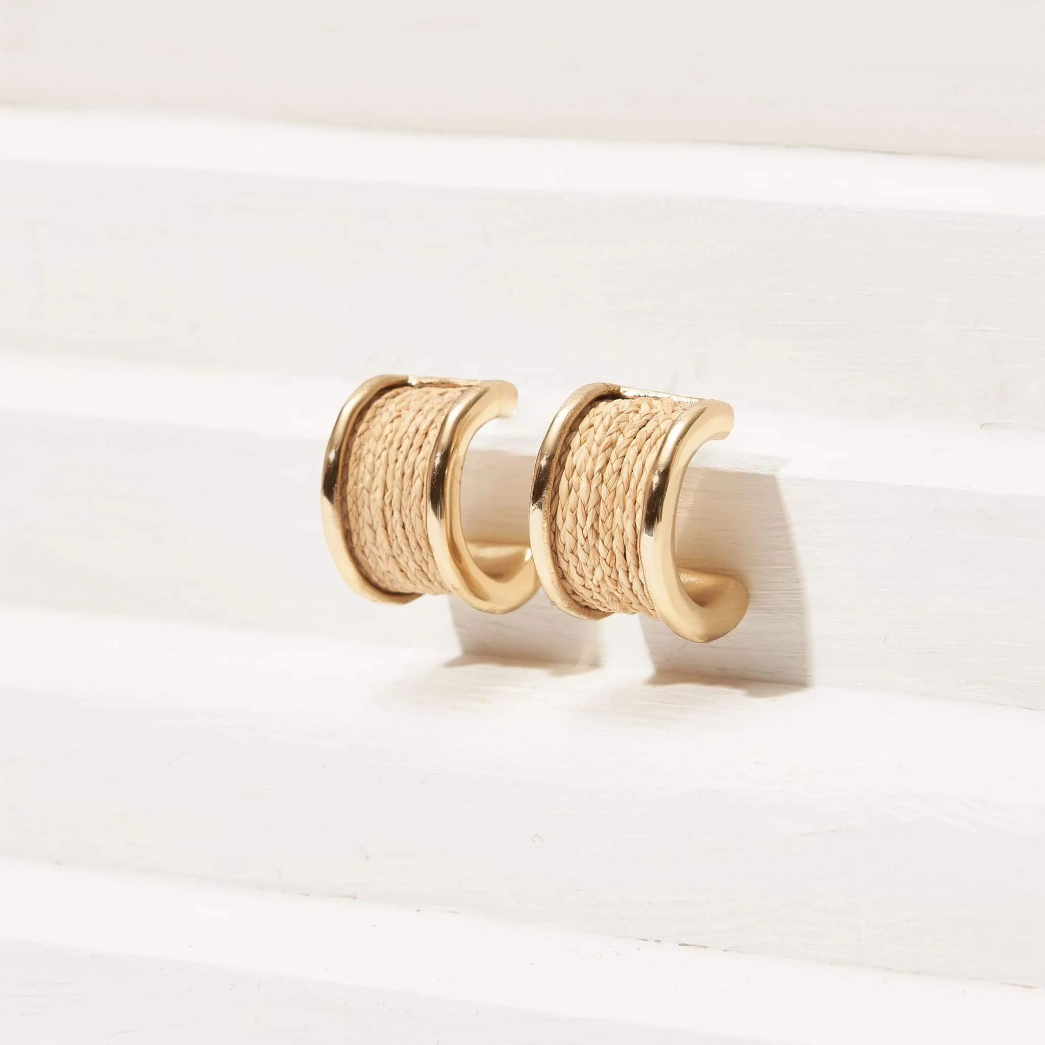 Rose Huggie Earring by Akola | Support HerStory