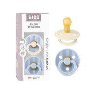BIBS Pacifiers - Colour Studio 2 Pack Dusty Blue | EMILIA GEORGE®