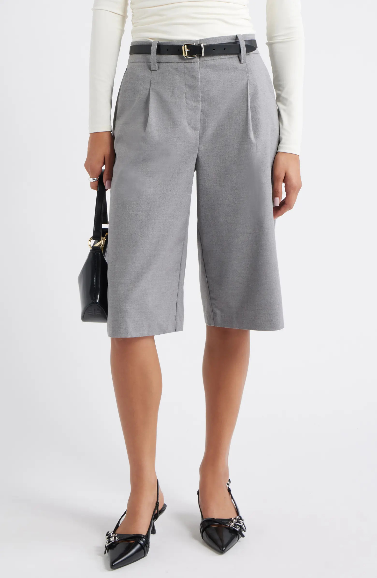 Open Edit Suiting Bermuda Shorts | Nordstrom | Nordstrom