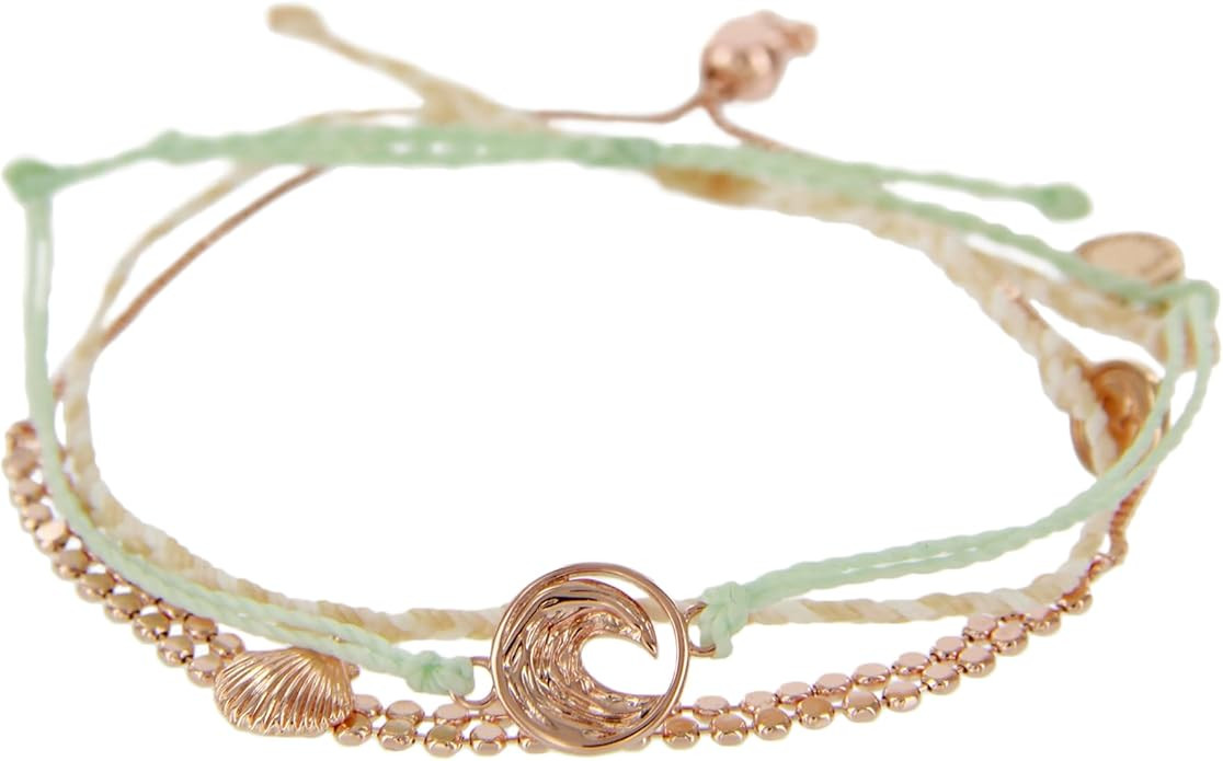 Pura Vida Bracelets Pack Rosie Coin & La Concha Bracelet Stack - Set of 3 Stackable Bracelets for... | Amazon (US)