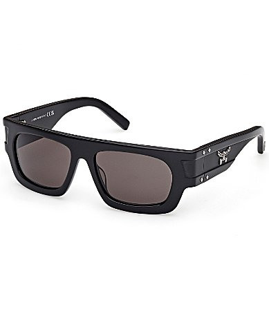 MCM Unisex MW0015 54mm Rectangle Sunglasses - Shiny Black/Smoke | Dillard's