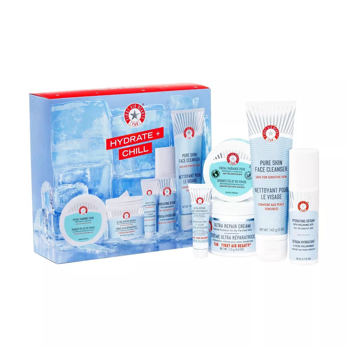 FIRST AID BEAUTY Hydrate + Chill Skincare Gift Set - 5pc - Ulta Beauty | Target