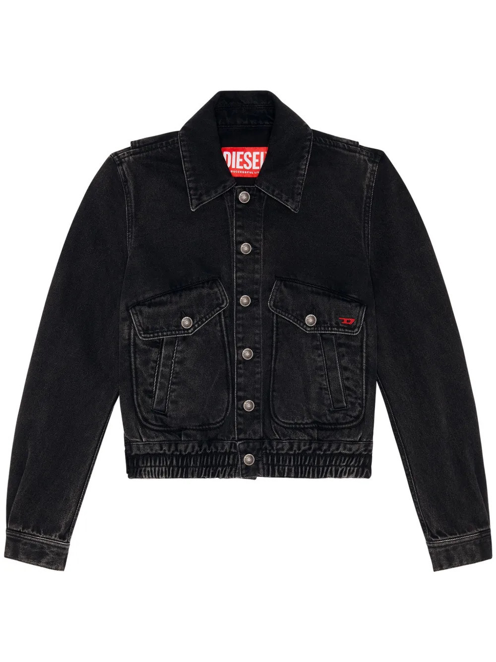 Diesel De-Tracy denim jacket - Black | Farfetch Global