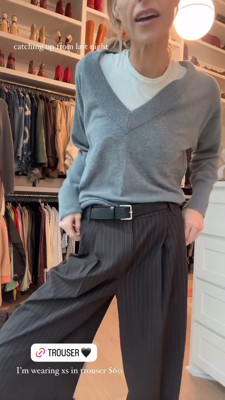 love these pin stripe trousers 🤎 would be super fun with these cute sling backs!

#LTKStyleTip #LTKWatchNow #LTKShoeCrush