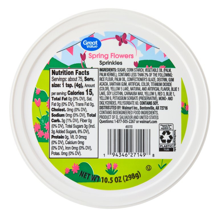 Great Value Easter Spring Flowers Sprinkles, 10.5 oz | Walmart (US)
