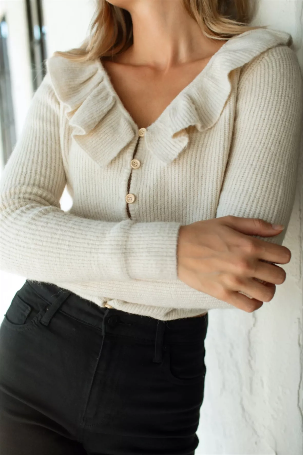 Women's V-Neck Ribbed-Edge Sweater curated on LTK