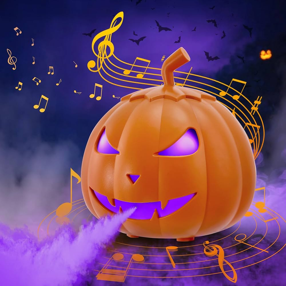 Amazon.com: TCFUNDY 800W Pumpkin Fog Machine with Bluetooth Speaker, Smoke Machine Fogger with 12... | Amazon (US)