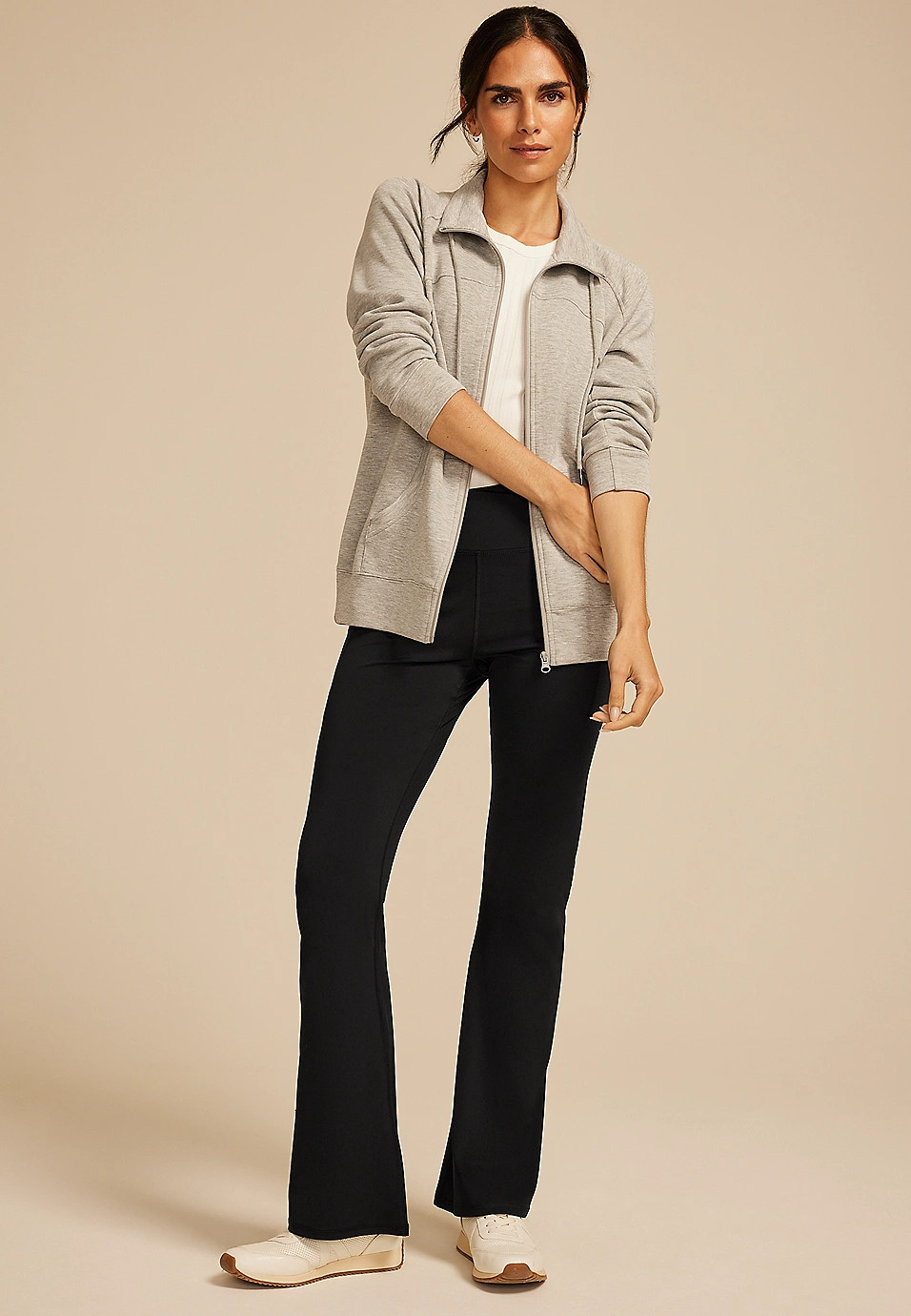 Smooth Crossover High Rise Flare Legging | Maurices
