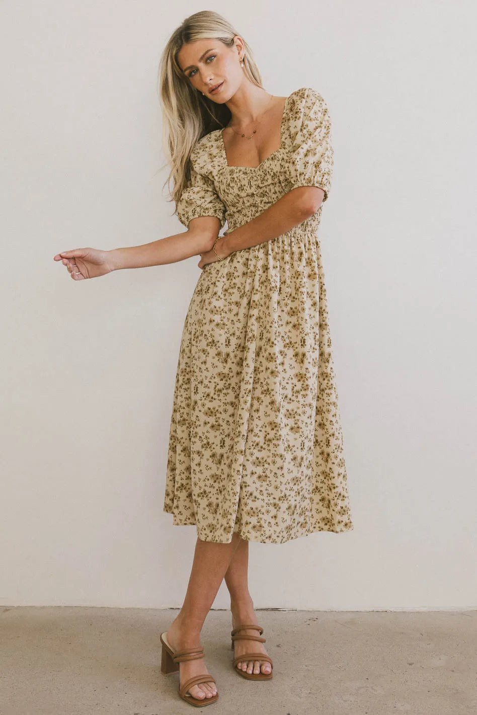 Justine Smocked Midi Dress | Böhme US