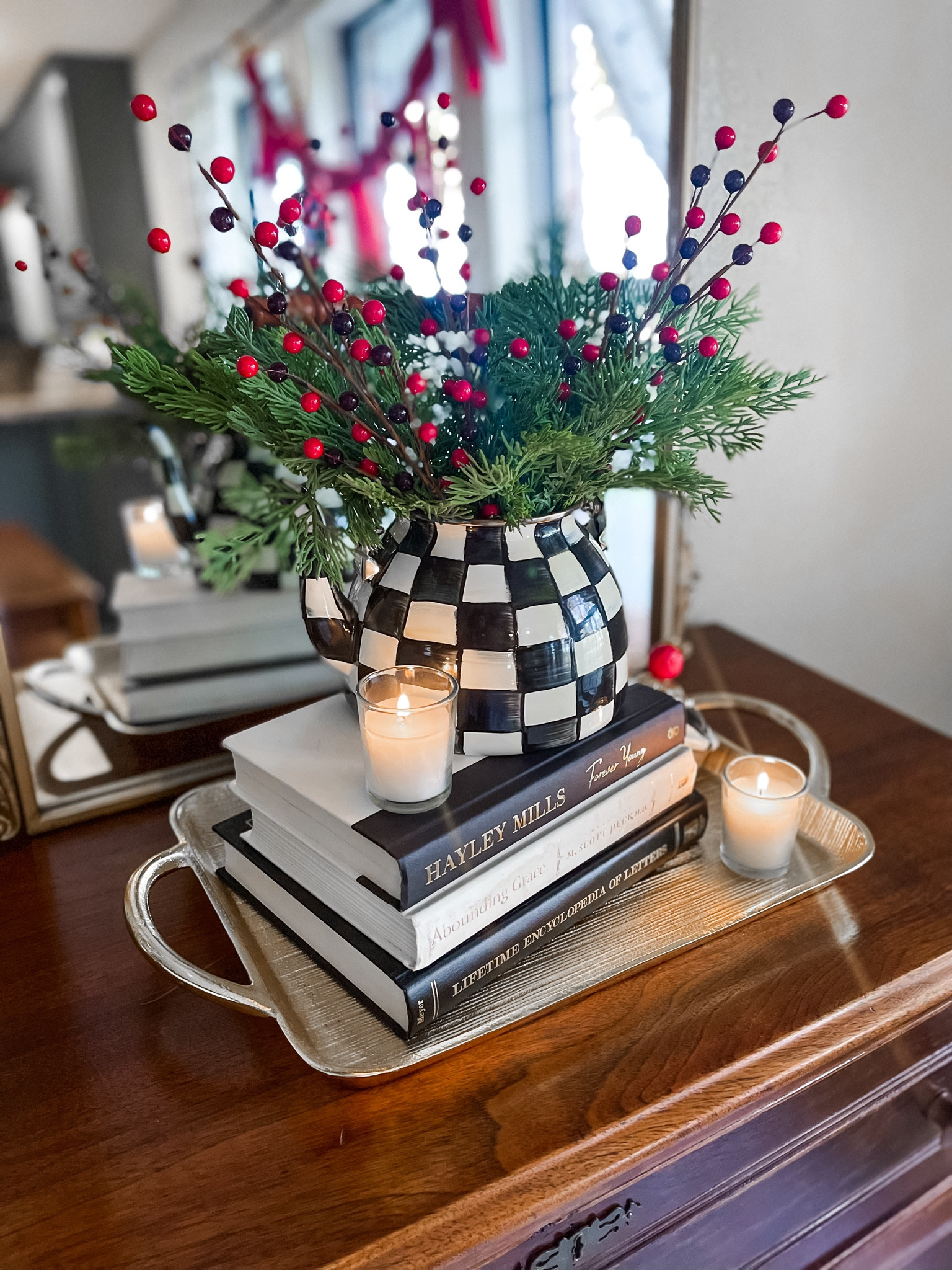 One of the ultimate gifts for her is the beloved MacKenzie Childs teapot! I have the classic Courtly Check but they come in so many adorable prints. You can use them for tea of course, but mine is currently styled as decor for the holiday season. 😍

#LTKHoliday #LTKGiftGuide #LTKHome