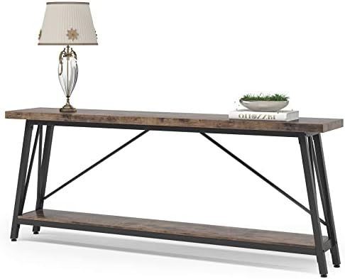Tribesigns 70.9 Inches Extra Long Sofa Table Behind Couch, Industrial Entry Console Table for Hallwa | Amazon (US)