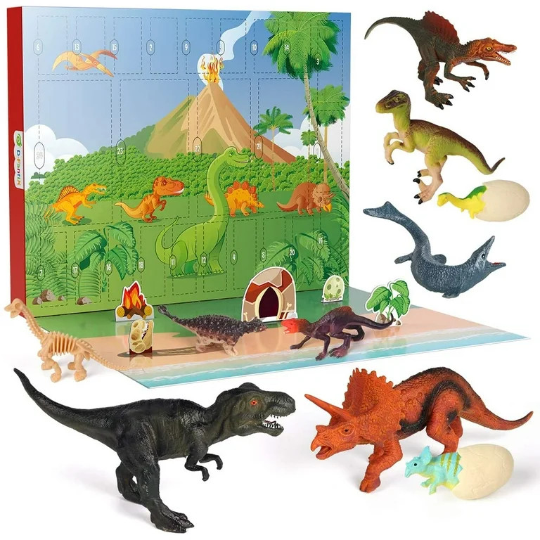 D-FantiX Dinosaur Advent Calendar 2024 for Kids, 24 Days Countdown to Christmas Advent Calendars ... | Walmart (US)